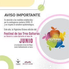XXVIII festival de las tres culturas iniciará el 11 de junio