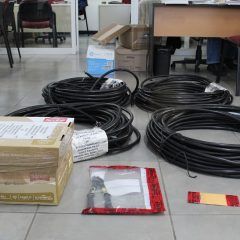 Asegura AEI auto que trasportaba  cable eléctrico al parecer robado
