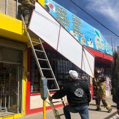 El recuento de los daños del viento fuerte