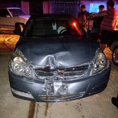 Choque con intento de fuga