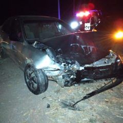 Dos personas lesionadas en accidente de tránsito.