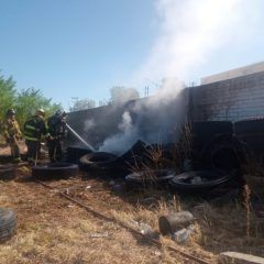 Diversos reportes de incendio; quema de llantas, local comercial y cilindro de gas