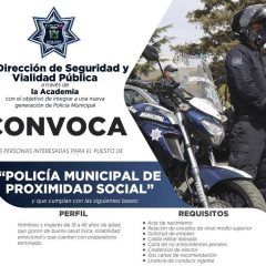 Interesa a cuauhtemenses convocatoria para policía municipal de proximidad social