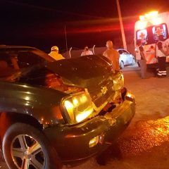 Tres personas lesionadas en choque alcance