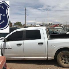 Asegura AEI vehículo con placas sobrepuestas