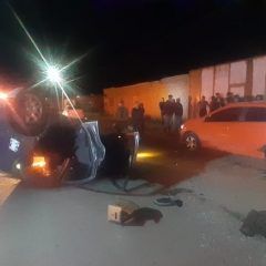 Una mujer resultó lesionada luego de Choque y volcadura en La Emiliano