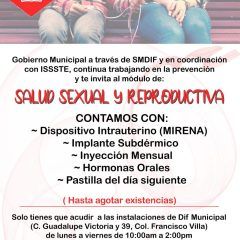 Continúa DIF municipal servicio de módulo de salud sexual y reproductiva