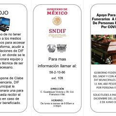 Apoya DIF Cuauhtémoc trámite para gastos funerarios a familiares de personas fallecidas por COVID-19