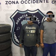 Detiene AEI a dos hombres en flagrancia por robo