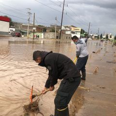 Atendió Protección Civil anegación de calles e ingreso de agua a domicilios por lluvias
