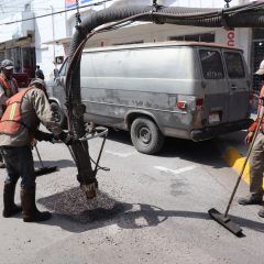 Aplica obras públicas 10 MDP en acciones de bacheo.
