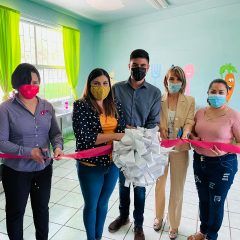 Entregó DIF nacional y municipal equipo de cocina a kinder Cuauhtémoc.
