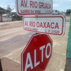 Gobierno municipal de Cuauhtémoc instala nomenclatura en barrio Santa María