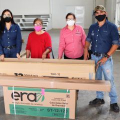 Reciben 53 calentadores solares familias de Cuauhtémoc y ejidos.