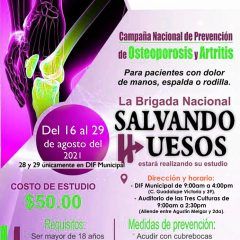 DIF Cuauhtémoc amplía periodo de campaña salvando huesos.