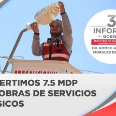 3er. Informe: invirtió gobierno municipal de Cuauhtémoc 7.5 mdp en obras de servicios básicos.