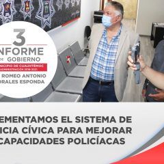 3er. Informe: Fortaleció DSPM capacidades con implementación de modelo de justicia cívica