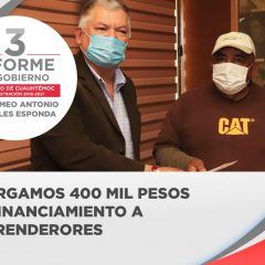 3er. Informe: Concentró Gobierno Municipal 48 cursos de capacitación y otorgó 400 mil pesos en financiamientos a emprendedores