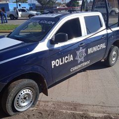 Lesionan a agente de policía municipal con disparos de arma de fuego