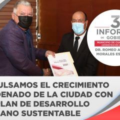 3er. informe: Plan de desarrollo urbano sustentable y armonización contable para el orden y fortalecimiento institucional.