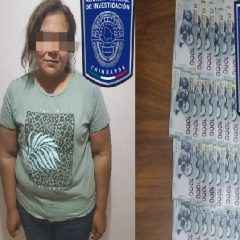 Detienen Cd. Guerrero a dos mujeres con 70 billetes falsos de mil pesos, habían estafado a personas en Cuauhtémoc
