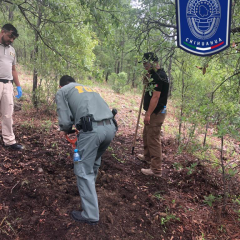 Concluye FGE trabajo forense en lugar donde se localizó el cuerpo de Paul B. R. en Urique 