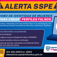 Alerta SSPE por robo de identidad a mujeres para crear perfiles falsos