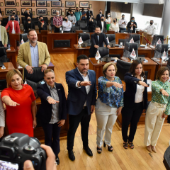 Rinde protesta la diputada Adriana Terrazas como presidenta del Congreso