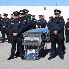 Dan último adiós al agente Vial Héctor David Ramírez Mancinas asesinado por sujetos con armas de grueso calibre