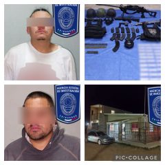Asegura FGE armas, vehículos y parque durante cateo en colonia Industrial