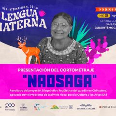 Presentará Cultura el cortometraje “Naosaga” en Cuauhtémoc