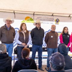 Entregan despensas y apoyos diversos en los Ejidos Morelos, Progreso y El Rayo