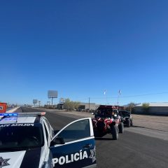 Abandera personal de Movilidad del Mando Único de Cuauhtémoc Ruta Águila 4×4