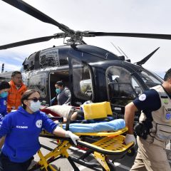 Realiza Gobierno del Estado traslado aéreo de emergencia