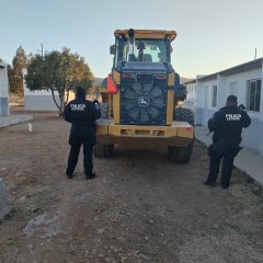 Asegura SSPE maquinaria pesada con reporte de robo en Bachíniva