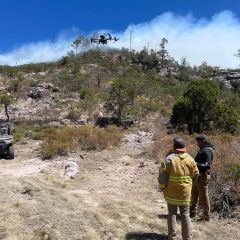 Mantiene CEPC presencia en la zona serrana con traslado de apoyos a combatientes de incendios forestales