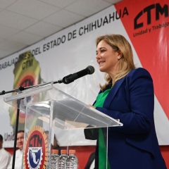 Convoca Gobernadora al sector obrero a luchar juntos por mejorar las condiciones laborales de los trabajadores