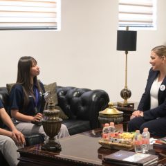 Convive Gobernadora con alumnas del Conalep que representarán a México en concurso de tecnología en Rumania