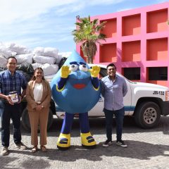 Entrega JMAS Chihuahua más de media tonelada de PET al Teletón