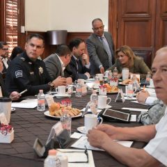 Preside Maru Campos reunión de la Mesa de Seguridad en Palacio de Gobierno