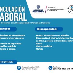 Abren nuevas vacantes para personas mayores o con discapacidad