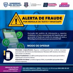 Advierte SSPE por nueva modalidad de estafa vía WhatsApp