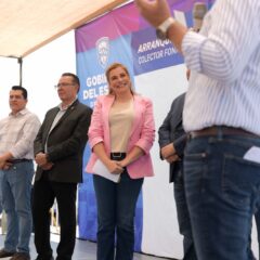 Arranca Maru Campos obra de rehabilitación del colector Fonapo en Delicias