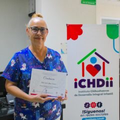 Entrega Ichdii a personal de estancias infantiles constancias de capacitación emitidas por Protección Civil