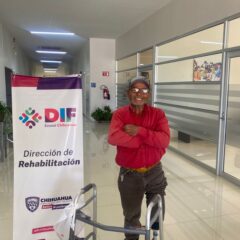Entrega DIF Estatal prótesis de pierna a personas con discapacidad originarias de Chihuahua, Cuauhtémoc y López.