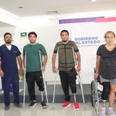 Mejora DIF Estatal calidad de vida de Rocío, Adrián y Sergio con tres prótesis gratuitas.