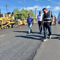 Registra avance del 40% andador turístico “Constitución” en Nuevo Casas Grandes.