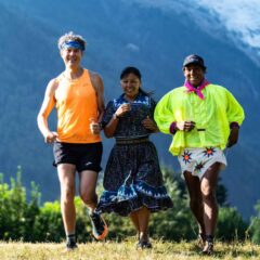 Realizan la 7K Rarámuri Run en el Ultra Trail Mont Blanc de Francia.