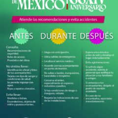 Emite Protección Civil Estatal recomendaciones para unas fiestas patrias seguras