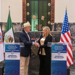 “En Chihuahua hay voluntad de tender puentes y coadyuvar con los gobiernos de Estados Unidos y de México”: Maru Campos